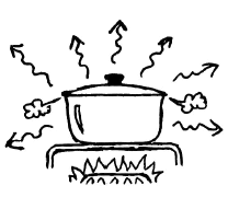 Une Marmite Norvégienne : Habituellement, nous cuisons « à l'air libre ». De ce fait, beaucoup de chaleur s'échappe vers l'air ambiant, et il est nécessaire de compenser ces pertes par un apport constant de chaleur pour que la cuisson se réalise. C'est un peu comme si on faisait couler de l'eau sans arrêt pour remplir une baignoire dont la bonde (bouchon) n'aurait pas été mise en place... C'est aberrant, et pourtant c'est comme ça que ça se passe !! La marmite norvégienne remédie à cette aberration. En voici les principes et un mode de fabrication.