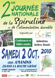 Le 2 octobre, Journée Nationale de la spiruline et de l'alimentation durable : Le 2 octobre, Journée Nationale de la spiruline et de l'alimentation durable