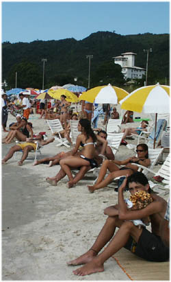 Arrivée : les plages de Florianopolis : 