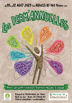 Rencontres annuelles de permaculture, du 19 au 22 aout : 
